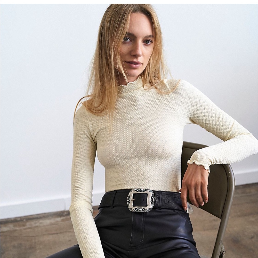 Free People Make It A Mockneck Bodysuit